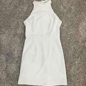 White halter dress